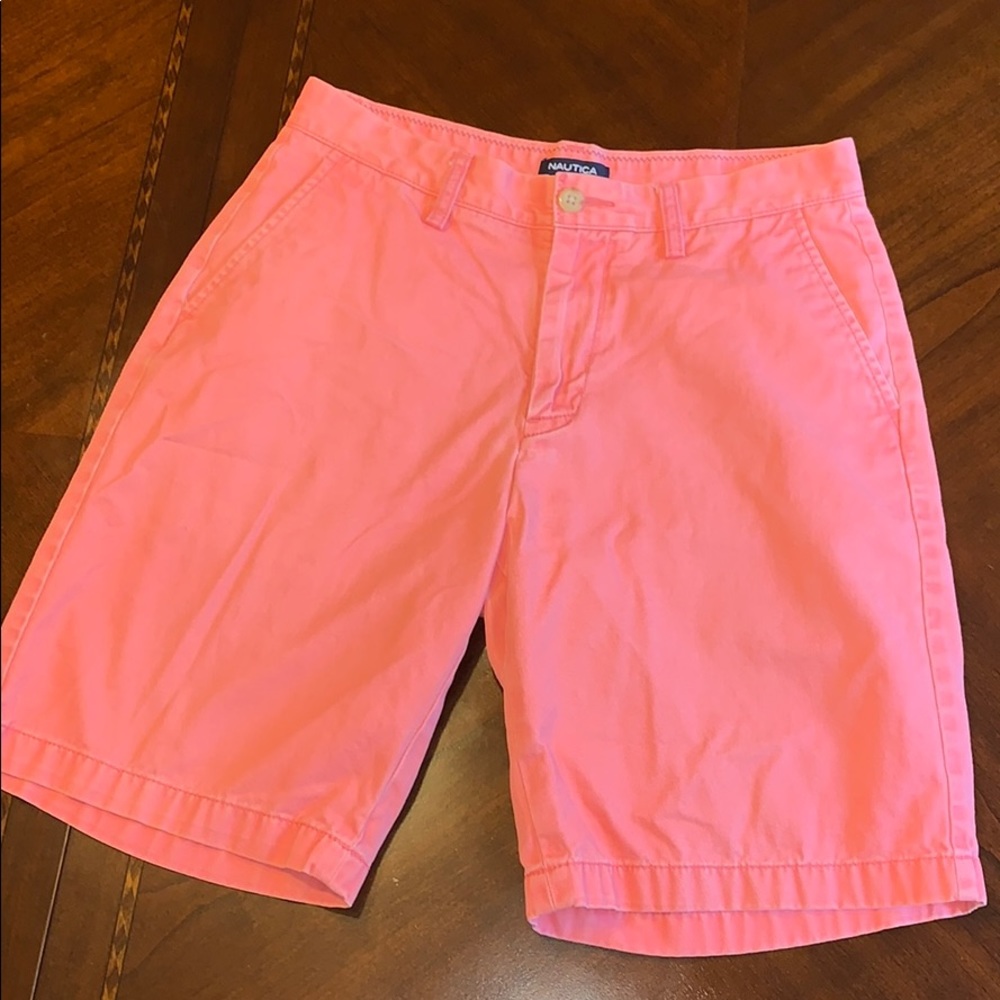 Men’s Nautica pink shirts; size 30w